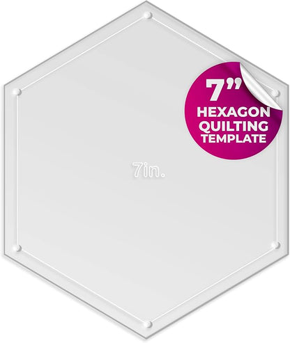 Hexagon Quilting Template Set by LaserThing