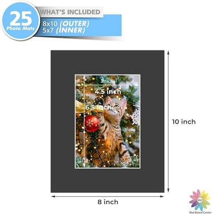 Mat Board Center, 8x10 for 5x7 Black Mats - Image 3