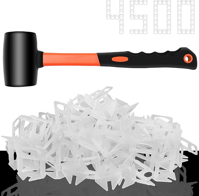 DGSL Tile Leveling System, 4500-PieceTile Spacers Clips 1/8 Inch Tile Tools by DGSL