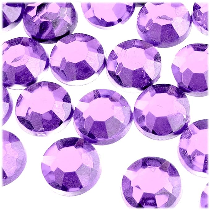 The Crafts Outlet 72pc Flatback Acrylic Rhinestones Round 20mm - Image 2
