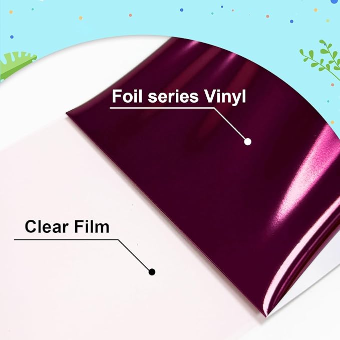 ROFISUESheet MetallicFoil HeatTransferVinyl Metallic Rose, 12Inch*6Ft - Image 3