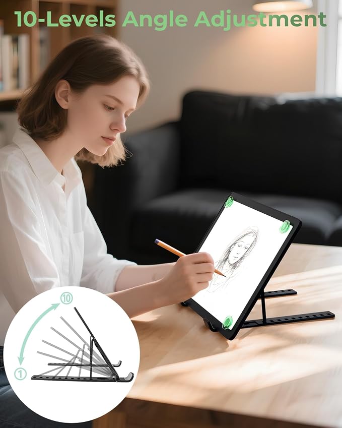 Rechargeable A4 Light Box for Tracing, Bawaslom LED Light Pad - Image 5