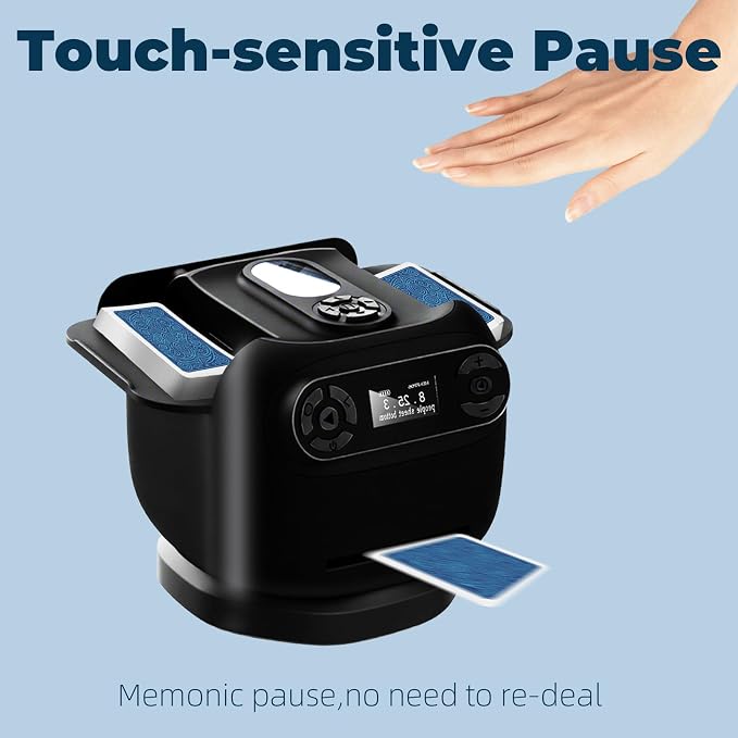 2025 Automatic Card Shuffler and Dealer Machine, 2-in-1 Smart 360°Rotating Card - Image 6