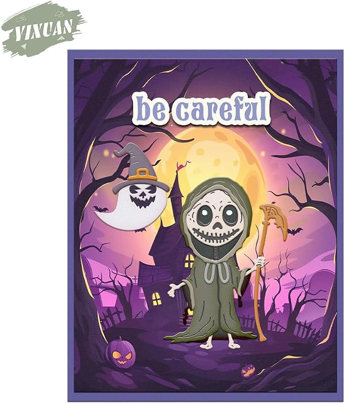 Halloween Clear Silicone stampReusable Stamp - Image 3