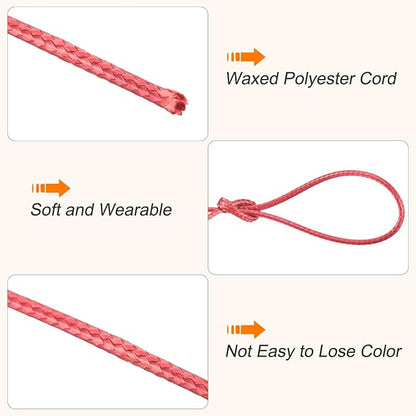 MECCANIXITY Waxed Cord 1.2mm Waxed Polyester Cord 175 Yard Wax String - Image 3