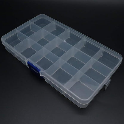 Xiaoyztan Clear Plastic Organizer, 15 Small Grids - Image 4