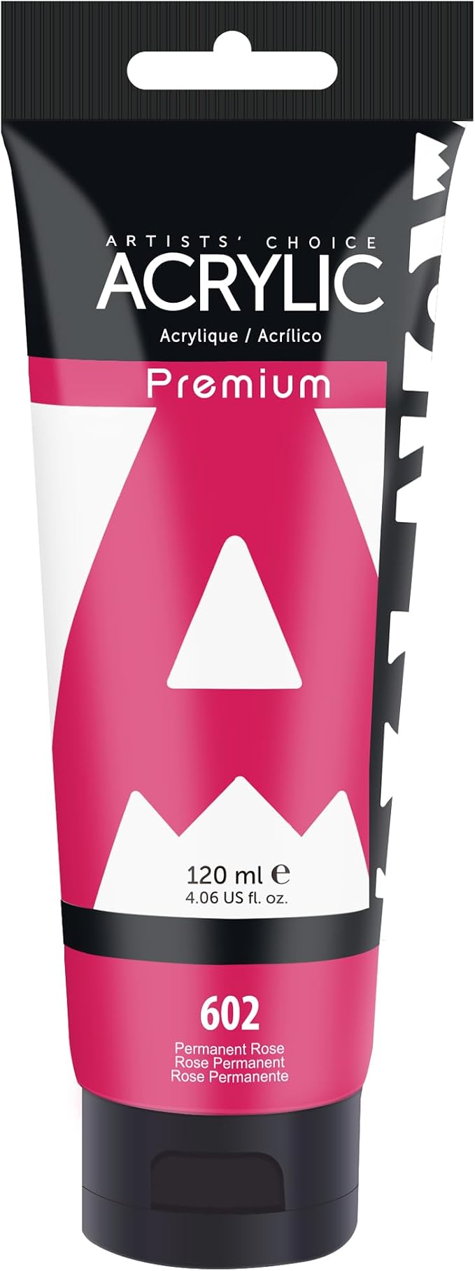 AUREUO Permanent Rose Acrylic Paint, 4 Fl Oz / 120ml Single Tube, Rich Pigment by AUREUO
