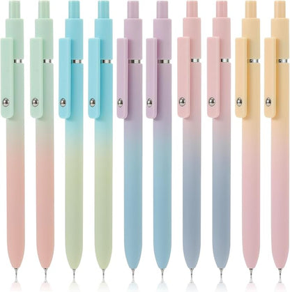 FIOVER 10pcs Gel Pens Black Ink Medium Point 0.7mm Pens Smooth Writing High-End by FIOVER