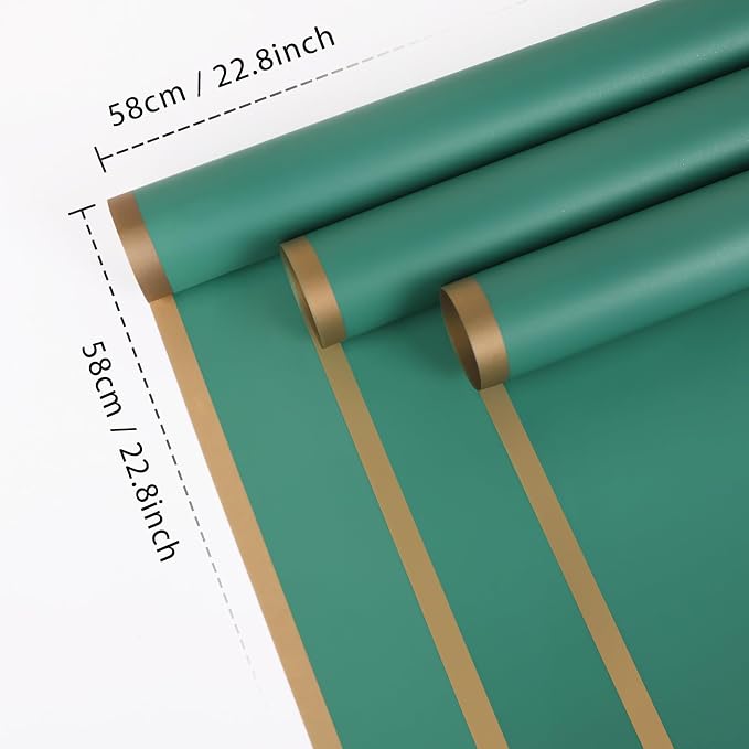 FUHITIM 20 Sheets Flower Wrapping Paper - Image 2