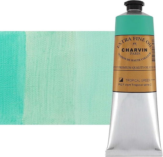 Charvin Extra Fine Oil Paint, Tropical Green 150 ml by Unknown