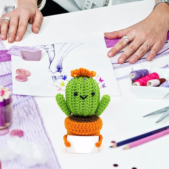 Pin Cushion, Handmade Knitted Pincushions, Cute Pin Cushions Needle Holders - Image 5