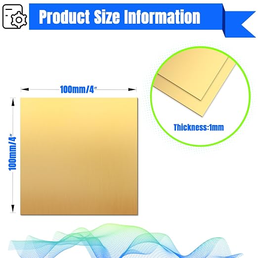 Brass Sheet, 99.9% Pure Brass Plates - Image 2