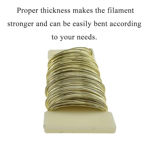 HAHIYO 22Gauge Golden Floral Wire - Image 4