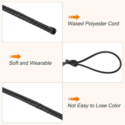 MECCANIXITY Waxed Cord 1.2mm Waxed Polyester Cord 175 Yard Wax String - Image 3