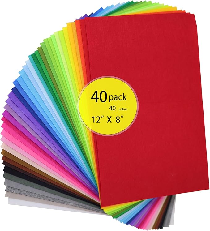 40pcs 20cm × 30 cm x 1mm 40 Colors by Unknown