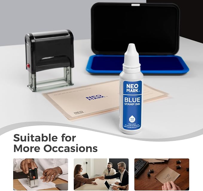 Premium Stamp Ink, Quick-Drying and AP-Certified Non-Toxic Refill Ink - Image 6