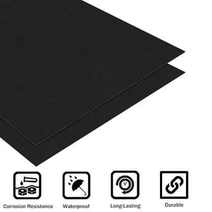 2Pack Anodized Aluminum Sheet 6 x 12 x 1/16 Inch Black Anodized Aluminum Metal - Image 5