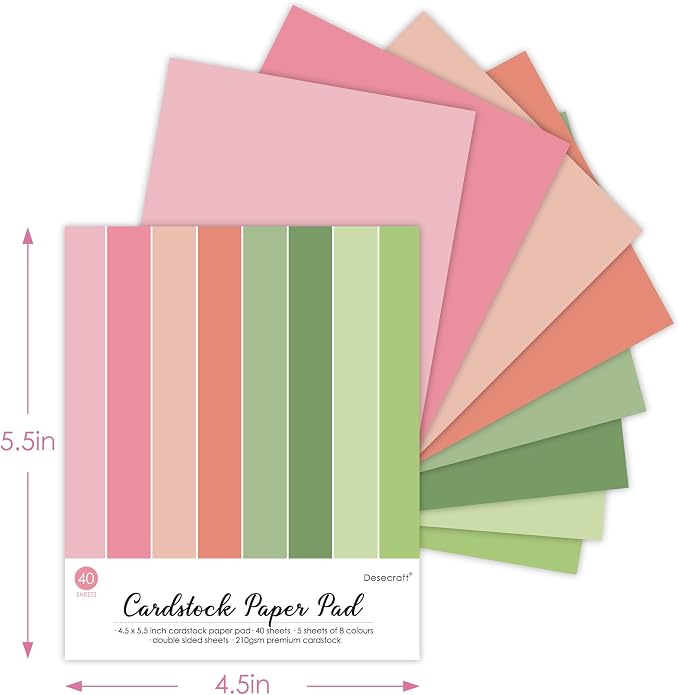 160 sheets Essential Variety Pack Cardstock Paper Pad 4 Pack 32 colors - Image 3