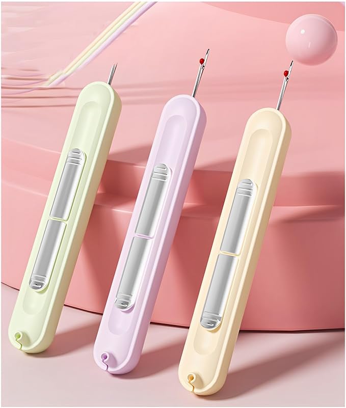 Upgraded 2 in 1 Automatic Needle Threaders Seam Ripper, Quilting Supplies - Image 7