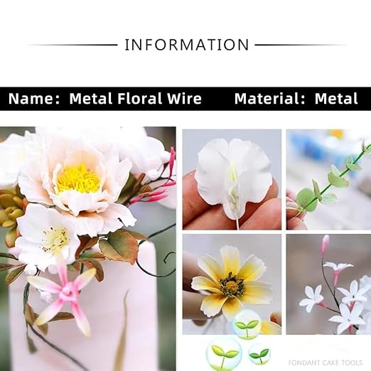 76Yards 26Gauge Golden Metal Floral Wire Flexible Paddle Florist Garden Wire - Image 3