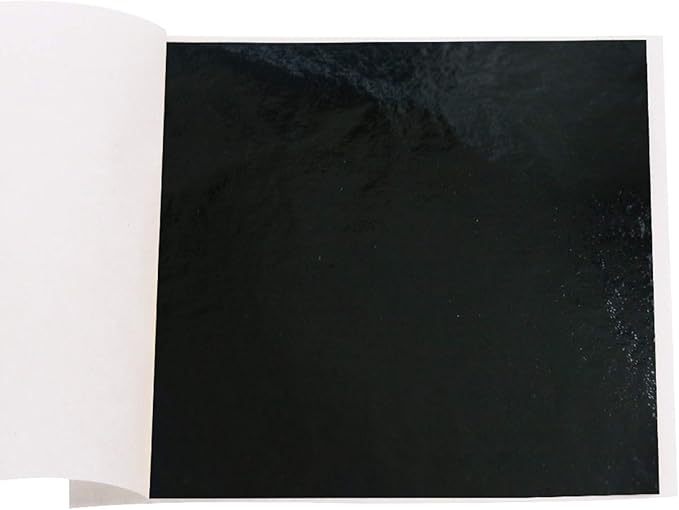 KINNO Imitation Gold Leaf Sheets Black Foil Multipurpose by KINNOGOLDLEAF