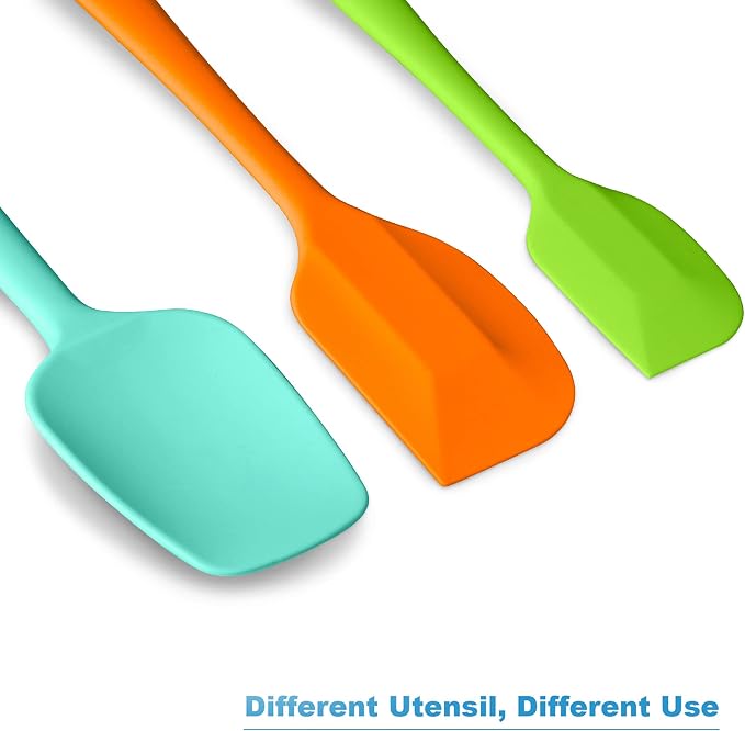 Silicone Spatula 3-piece Set, Ergonomic Handle High Heat-Resistant Spatulas - Image 6