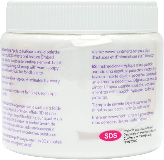 Mont Marte Modelling Paste Acrylic Medium 500ml - Image 7