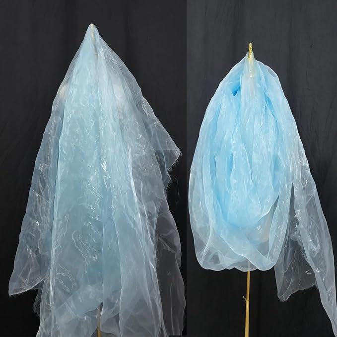 Two-Tone Iridescent Holographic Organza Fabric by Unknown