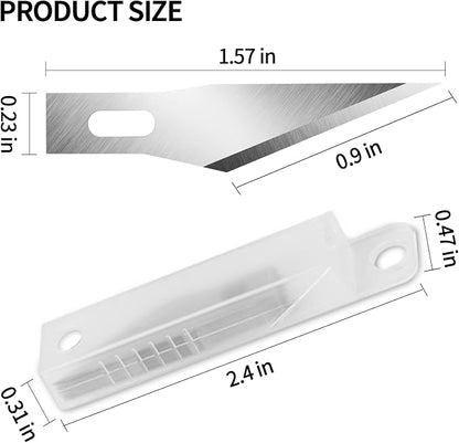 DIYSELF 20PCS Craft Knife Blades, SK5 Carbon Steel #11 Exacto Knife Blades - Image 6