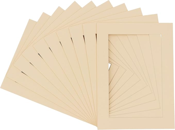 Pack of 25 Acid Free 11x14 Mats Bevel Cut by Poster+Palooza