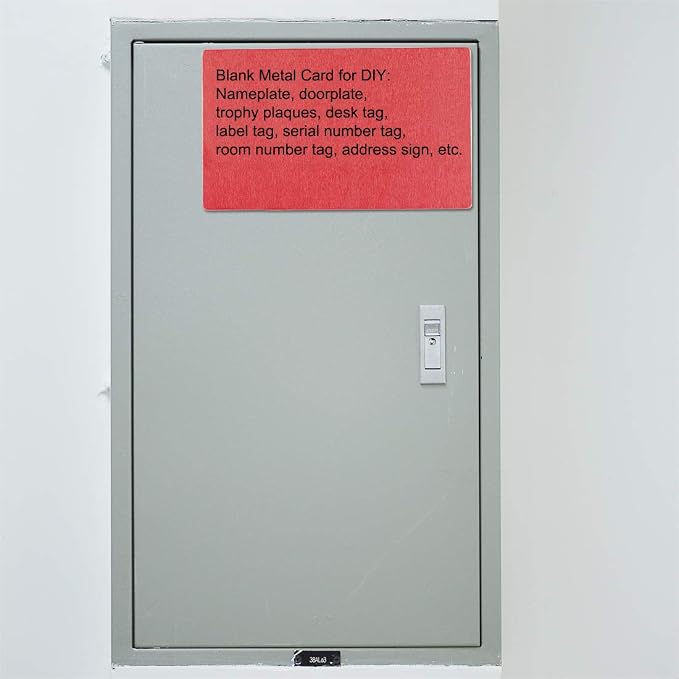 uxcell Blank Metal Card 100x60x1mm Anodized Aluminum Plate - Image 4