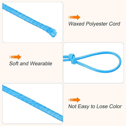 MECCANIXITY Waxed Cord 1mm Waxed Thread 87 Yard Wax String Leather Cord - Image 3