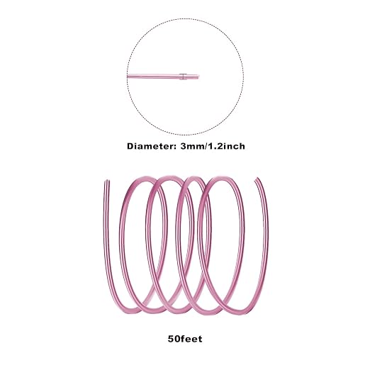 3mm Aluminum Craft Wire, 50 Feet 9 Gauge Bendable Anodized Metal Wire - Image 2
