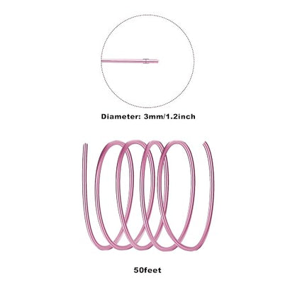 3mm Aluminum Craft Wire, 50 Feet 9 Gauge Bendable Anodized Metal Wire - Image 2
