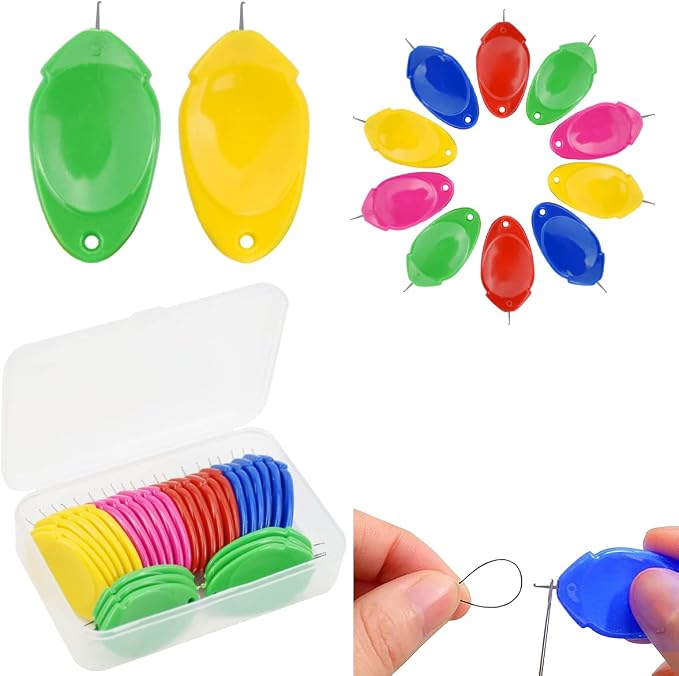 30 Pcs Needle Threaders for Hand Sewing, Plastic Needle Threader Tool for by Lechchy