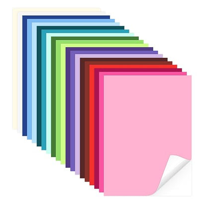 40 Sheets Printable Sticker Paper Heavy Weight Colored Self Adhesive Sticker by Gocreate