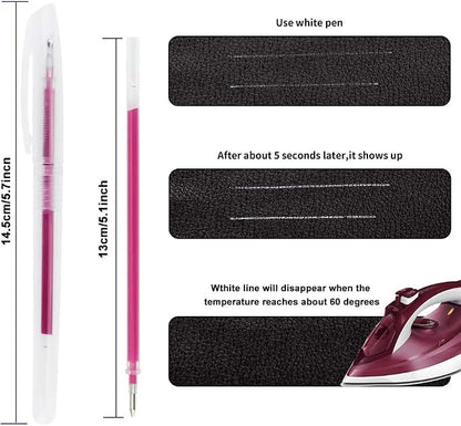 4 Colors Heat Erasable Pens: Fabric Marking Pens Auto-Vanishing Pen Sewing - Image 8