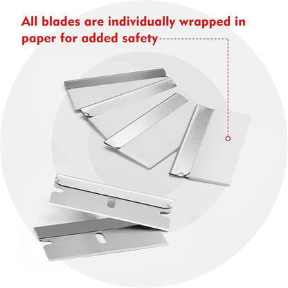 WORKPRO 100-Pack Single Razor Edge Blades, Industrial Scraper Razor Blades - Image 6