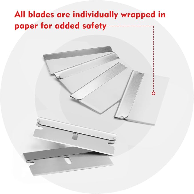 WORKPRO 200-Pack Single Razor Edge Blades, Industrial Scraper Razor Blades - Image 3