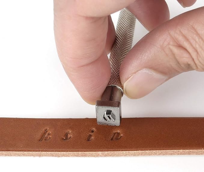 Yoption 37 Pieces Leathercarft Stamping Tool Set, 26 Letters Alphabet & 10 - Image 4