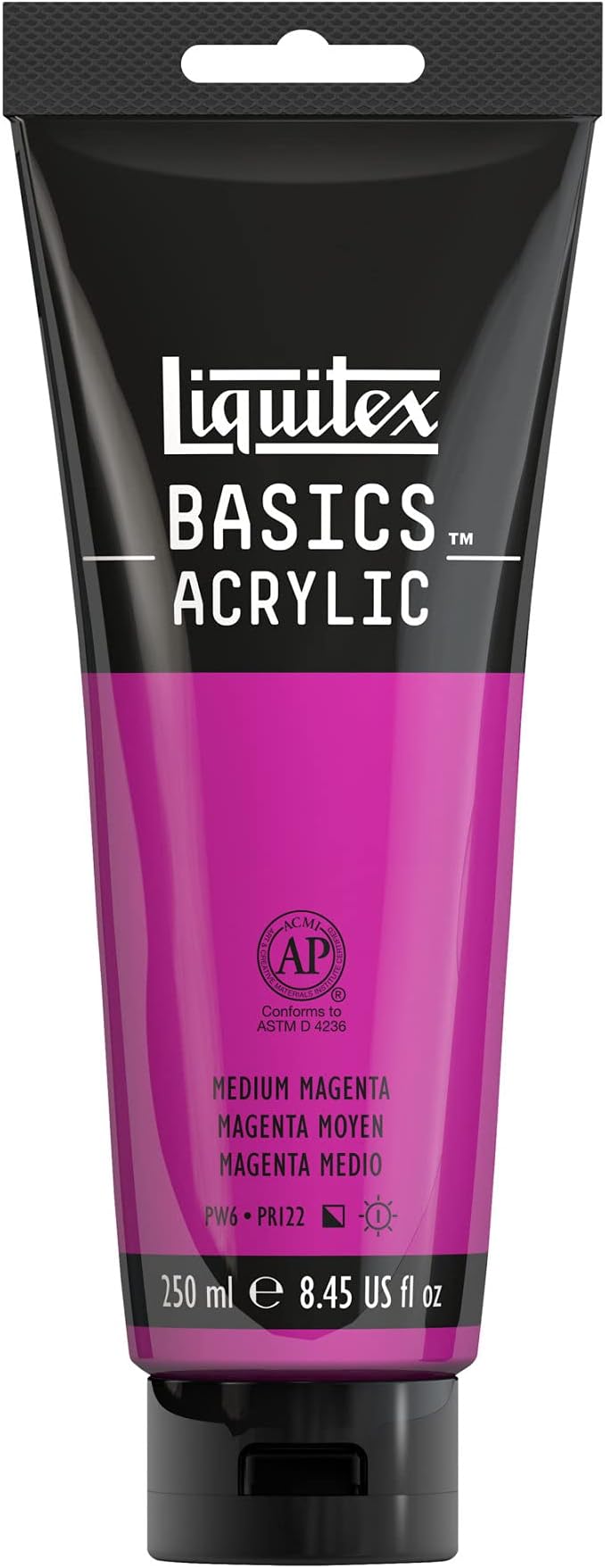 Liquitex BASICS Acrylic Paint, 250ml Tube, Medium Magenta by Liquitex