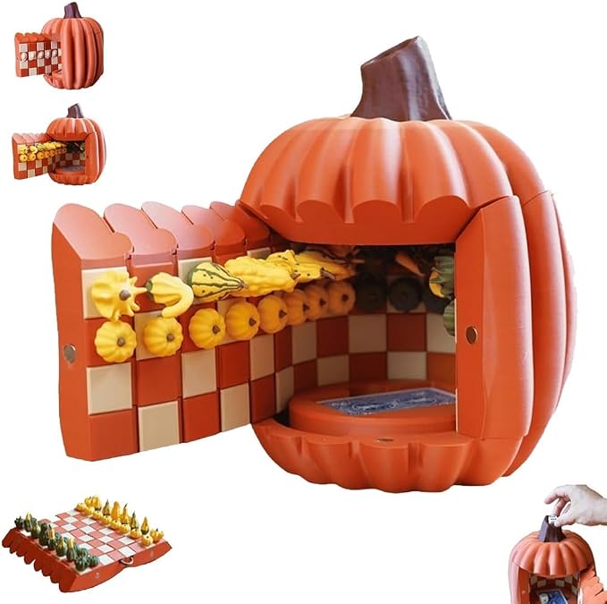 Pumpkin Board Game Set, Magnetic Pumpkin Chess Expansion Pack Gourd Games by LABNRT