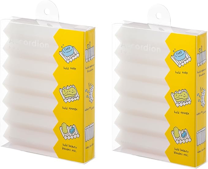 SHIMOYAMA Paint Brushes Holders, 2 Pack, Zigzag Soap Dish, Soap Holder - Image 7