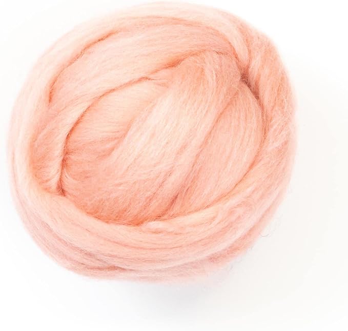 Colored Natural Wool roving, 8 OZ. Best Wool by Kondoosnaturalfibers
