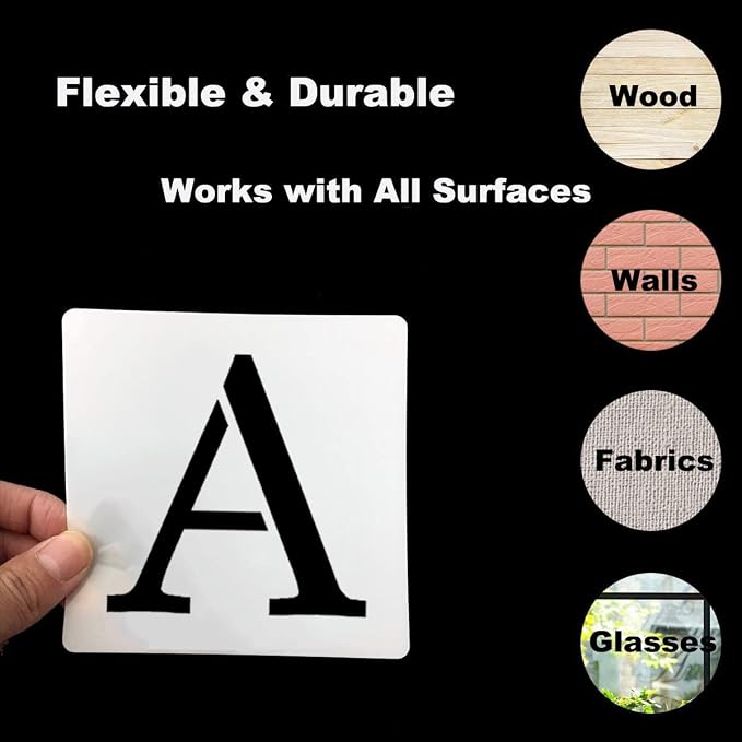 2.5 Inch Alphabet Letter Stencils - Image 7