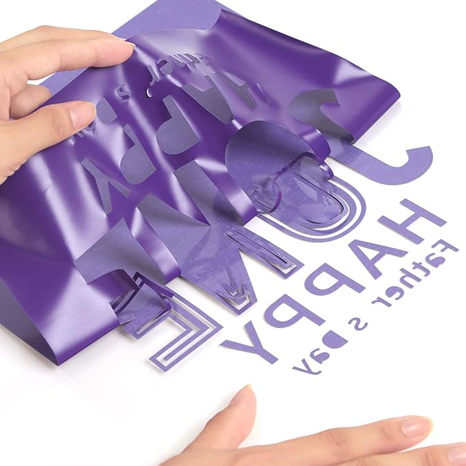 RENLITONG Purple HTV Iron on Vinyl 12Inch by 10ft Roll Heat Transfer Vinyl - Image 4
