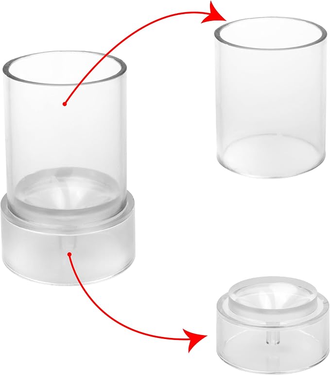 MILIVIXAY 2PCS Pillar Candle Mold -Height: 3.0inch, Diameter:2.0inch-30ft Long - Image 6