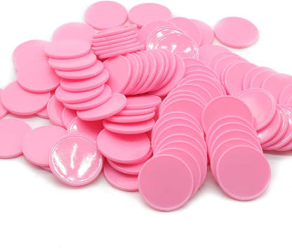 Set of 100 Opaque Plastic Learning Counters Mini Poker Chips Game Tokens by HAKITAROOM