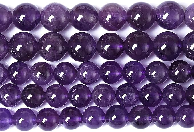 10mm 38pcs Natural Amethyst AAAAA Purple Crystal Quartz Beads Gemstones Round by NaturalStoneBeads