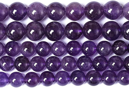 10mm 38pcs Natural Amethyst AAAAA Purple Crystal Quartz Beads Gemstones Round by NaturalStoneBeads